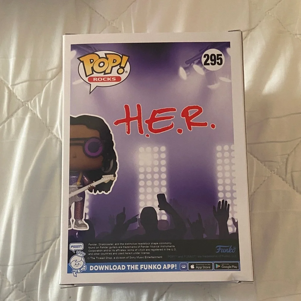 Funko Pop Rocks H.E.R. with‎ Purple and Black Accents